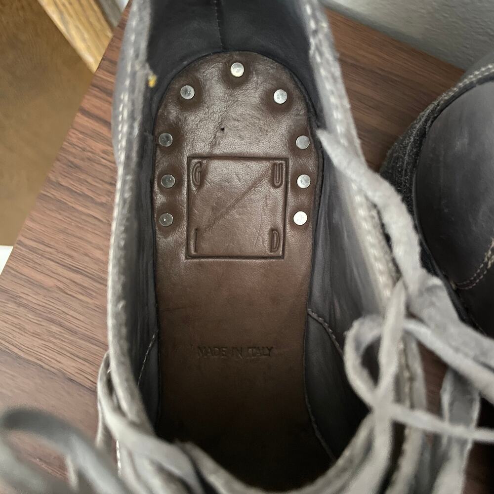 Guidi 792 Full Grain Horse Leather Derby CO49T Light Gray sz 35 - Picture 4 of 9